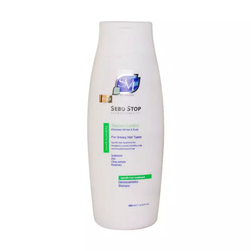 شامپو سبو استاپ اس وی آی مخصوص موهای چرب 200 میلی لیتر