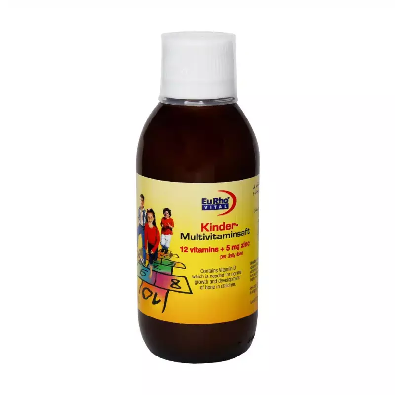 شربت کیندر مولتی ویتامین یوروویتال 200 میلی لیتر