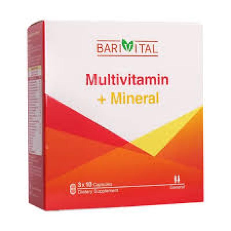 کپسول مولتی ویتامین مینرال بلیستری باریویتال 30 عددی