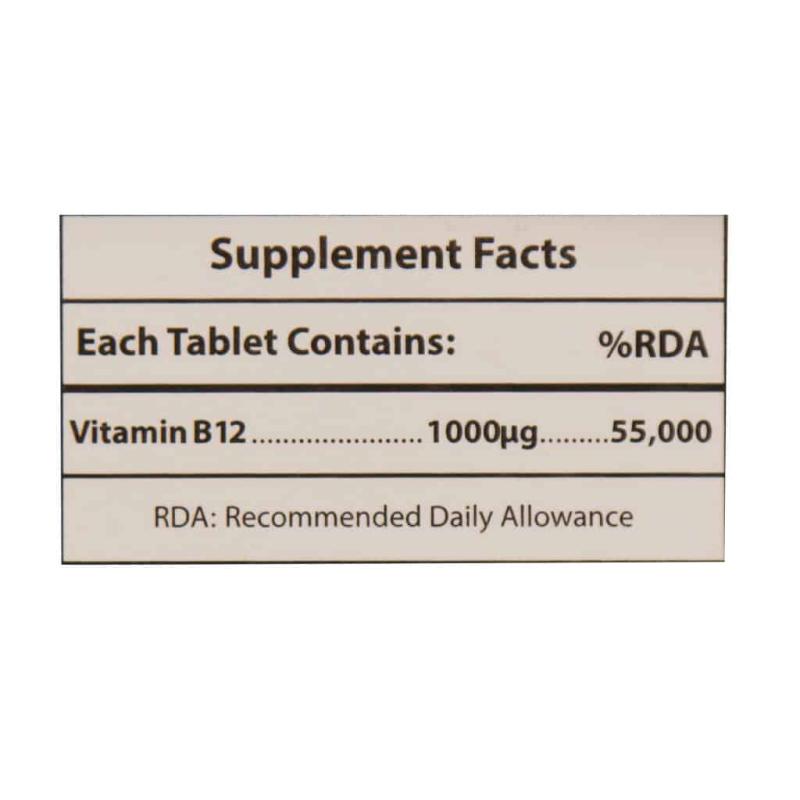 قرص زیرزبانی ویتامین B12 1000 میکروگرم او پی دی فارما 50 عددی