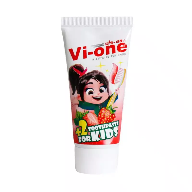 خمیر دندان کودک با طعم توت فرنگی وی وان 60 گرمی