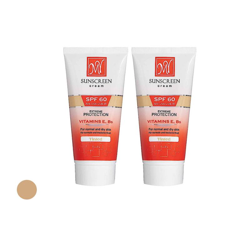 کرم ضد آفتاب SPF60 مای مناسب پوست های معمولی و خشک 50 میلی لیتر