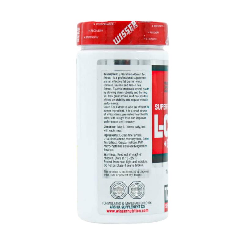 قرص ال کارنيتين 1000 میلی گرم +چای سبز ویثر نوتریشن  120 عددي
