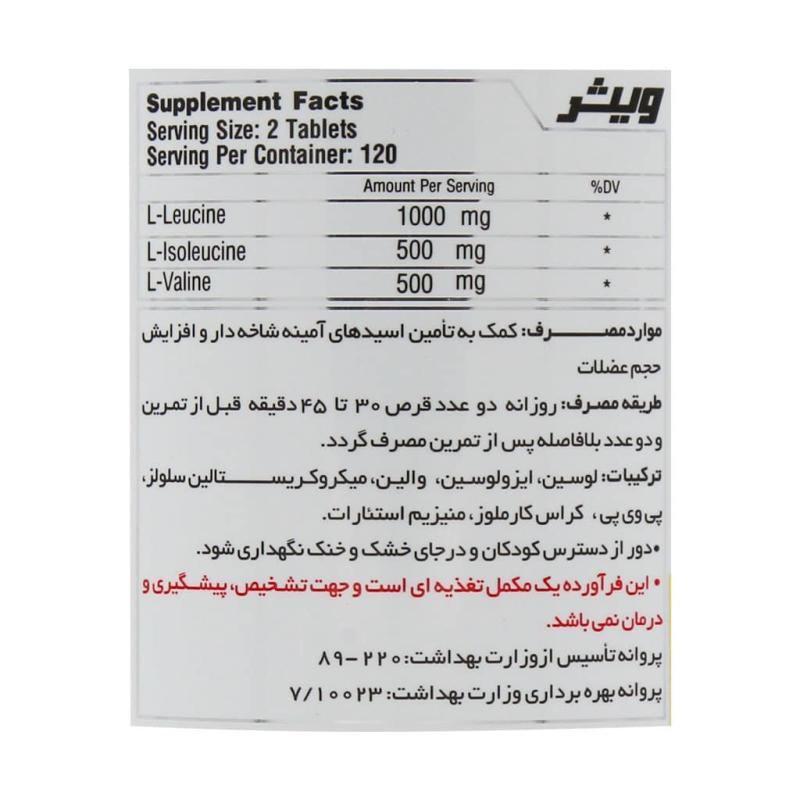 قرص بی سی ای ای 2:1:1 ویثرنوتریشن 240 عدد
