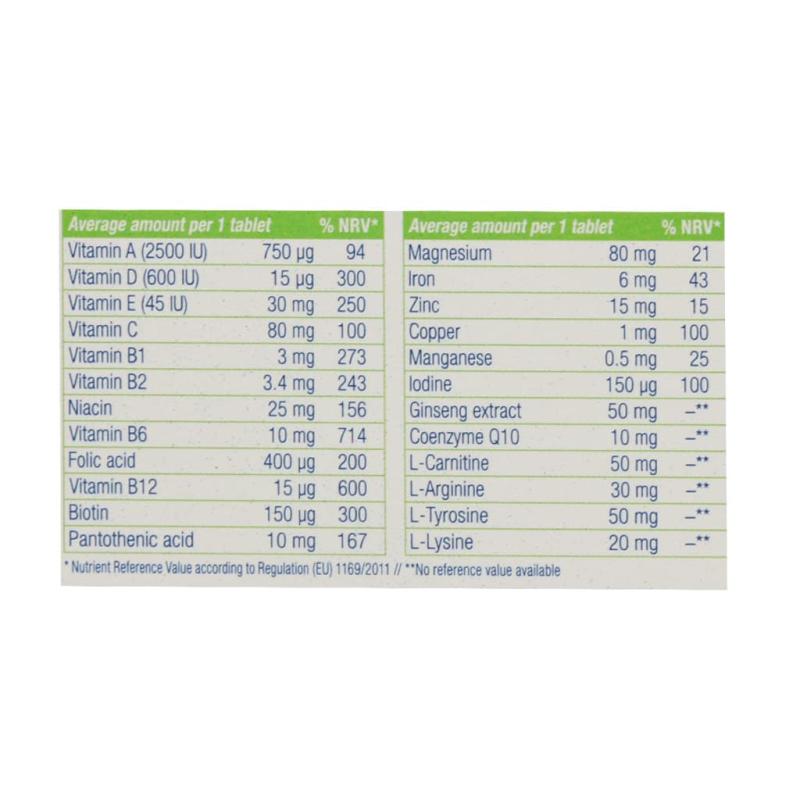 قرص مولتی پلاس فور من اسپرت یوروویتال 60 عددی