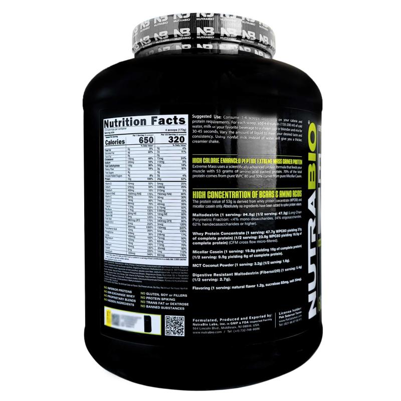 پودراکستریم مس گینرنوترابایو طعم وانیل 2722 گرمی