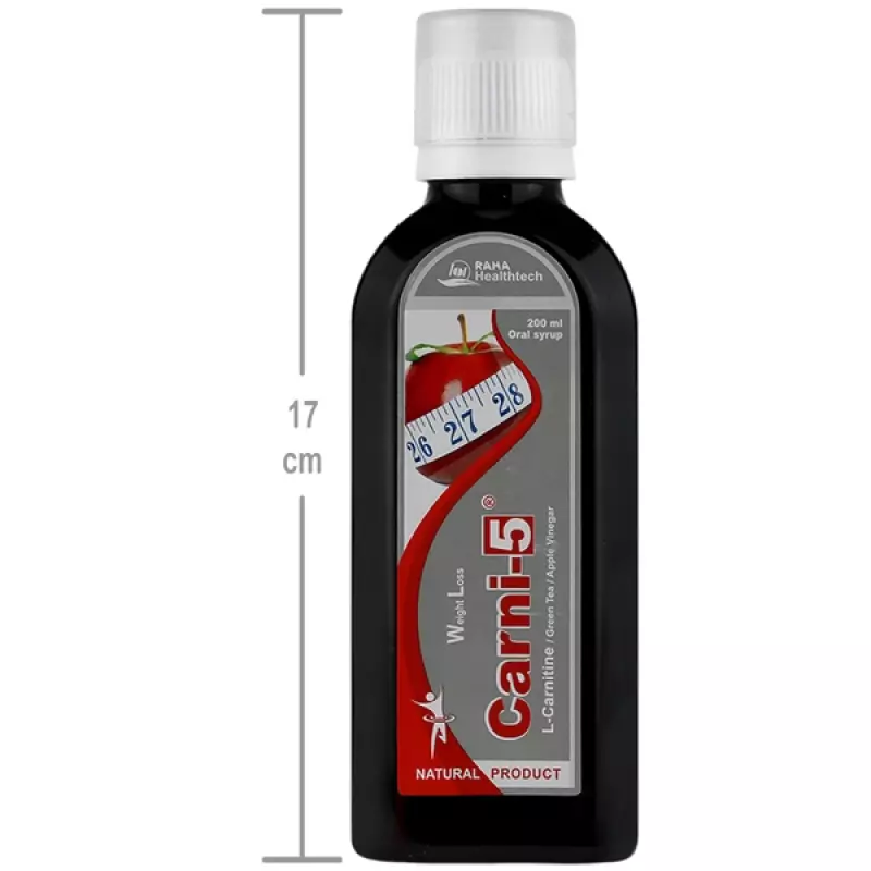 شربت کارنی فایو کاهش وزن رها 200 میلی لیتر