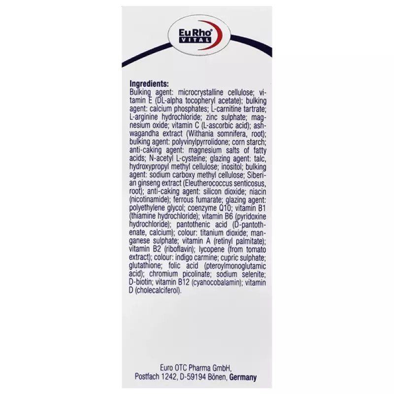 قرص اسپرمکس یوروویتال 60 عددی