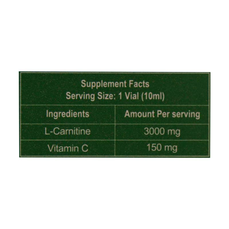 ویال خوراکی ال کارنیتین 3000 فورت ای 10 عددی