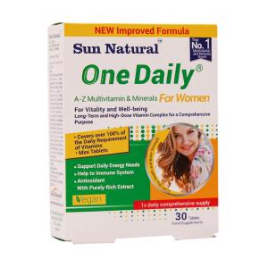 مولتی ویتامین و مینرال وان دیلی بانوان  سان نچرال قرص 30 عددی