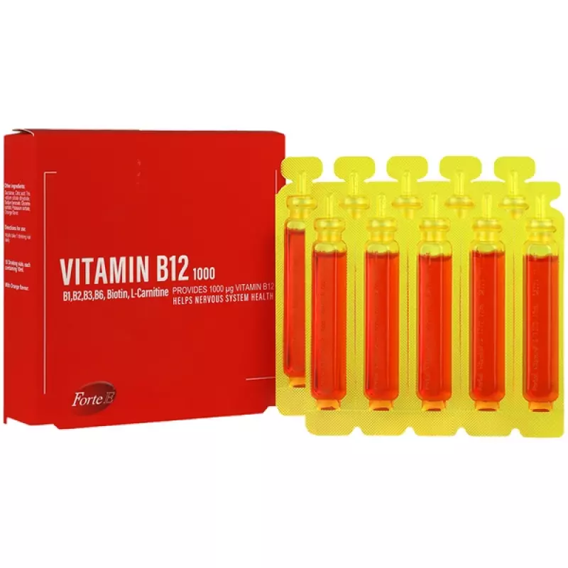 ویال خوراکی ویتامین ب 12 1000 میکروگرم فورت ای 10 عددی