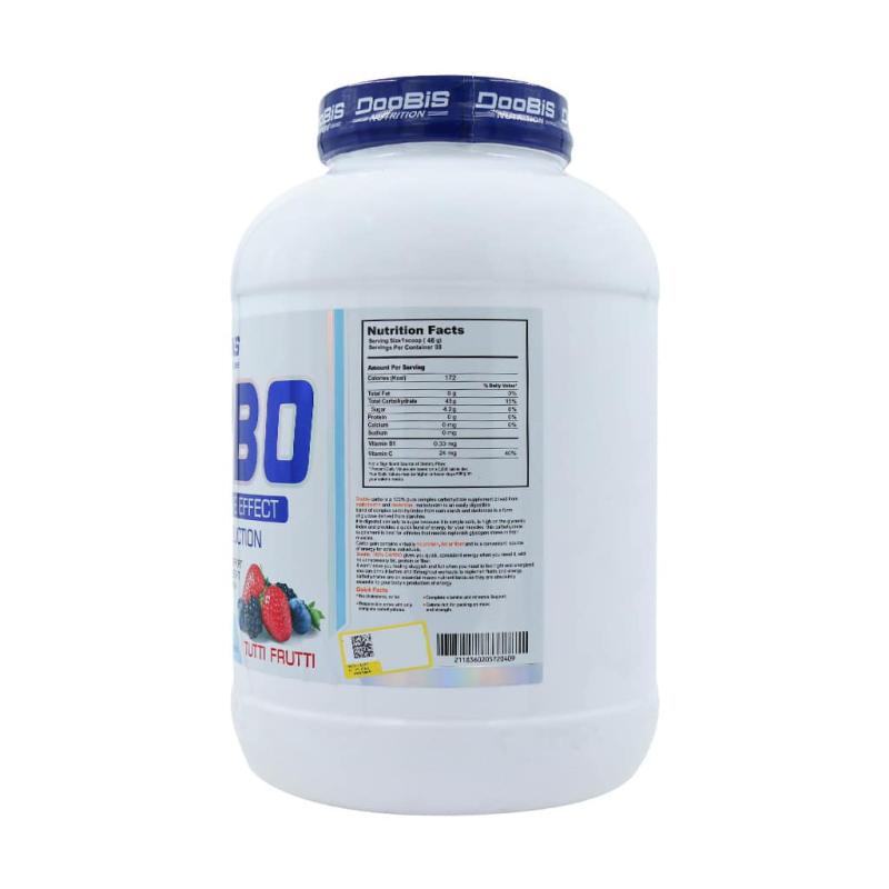 پودر کربو انرژی پروداکشن دوبیس طعم توتی فروتی 4500 گرمی