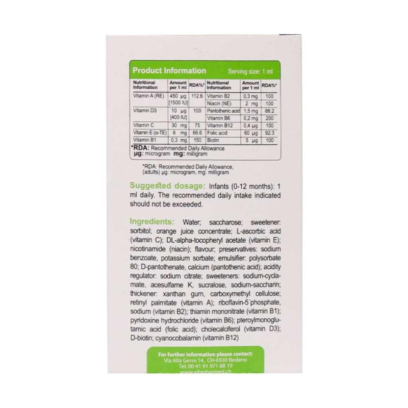 قطره مولتی ویتامین ویواکیدز 30 میلی لیتر