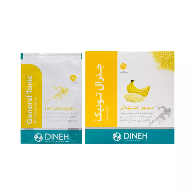 پودر جنرال تونیک دینه طعم موزی ساشه 20 عددی
