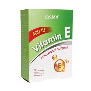 کپسول نرم ژلاتینی ویتامین E 400 واحد ویواتیون 30 عددی