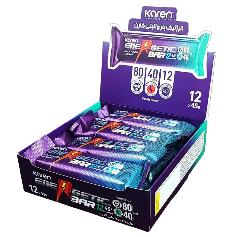 شکلات انرژی زا کارن طعم وانیل 45 گرمی