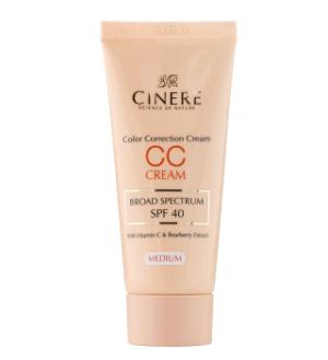 سی سی کرم SPF40 بژ متوسط سینره 40 میلی لیتر