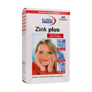 کپسول زینک پلاس یوروویتال 5 میلی گرم  60 عددی