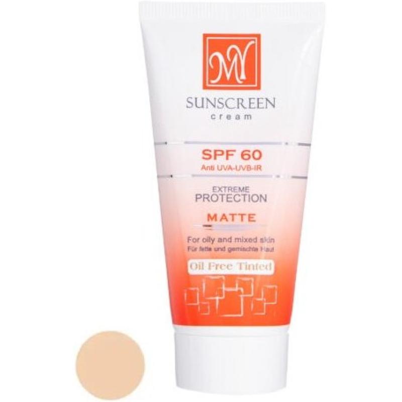 کرم ضد آفتاب فاقد چربی  رنگی  SPF60 مای 50 میلی لیتر