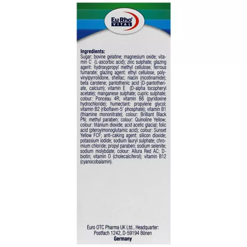 کپسول مولتی پلاس آقایان یوروویتال 60 عددی