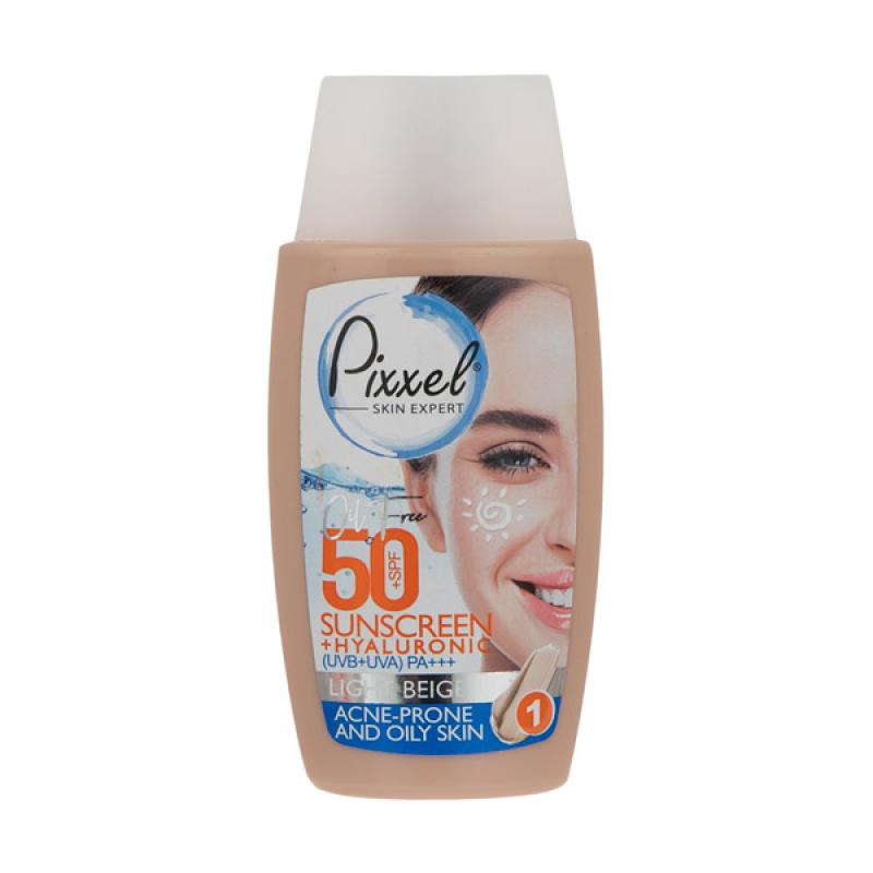 کرم ضد آفتاب SPF50 پیکسل مناسب پوست چرب و جوش دار 50 میلی لیتر