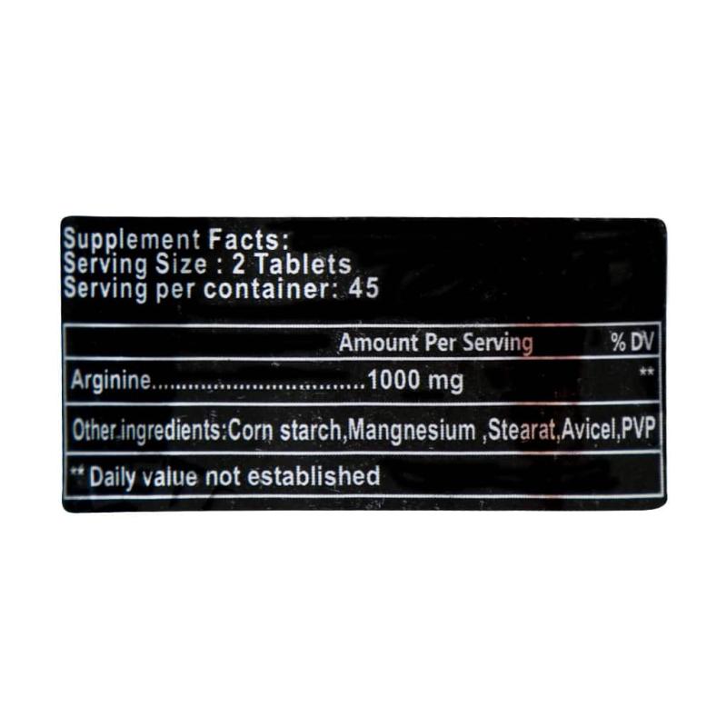 قرص آرژنین 1000 میلی گرم فول استار 90 عددی