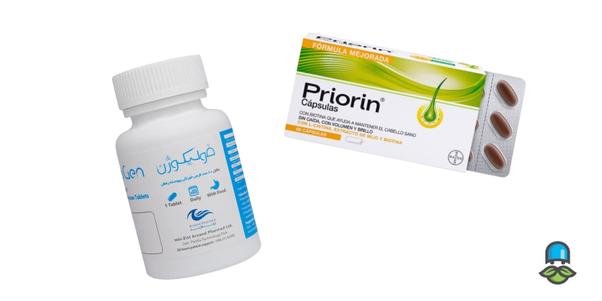 برای ریزش موی سکه‌ای و تلوژن افلوویوم فولیکوژن بهتر است یا پریورین؟