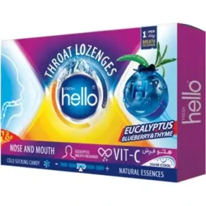 آبنبات اکالیپتوس هلو فرش با طعم نعنا و آویشن 12 عددی