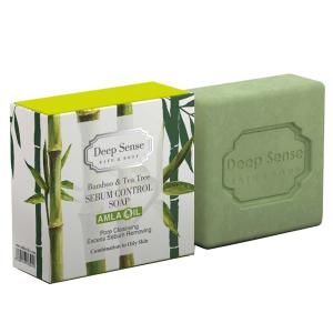 صابون کنترل کننده چربی بامبو و درخت چای دیپ سنس سی گل مناسب پوست های مختلط و چرب 75 گرم