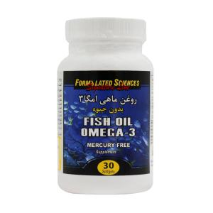 سافت ژل روغن ماهی امگا 3 فرمولیتد ساینسز بدون جیوه 30 عددی