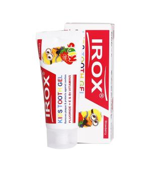 خمیردندان ژله ای کودک ایروکس با طعم توت فرنگی ایران آوندفر 80 گرم