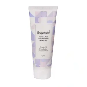 کرم مرطوب کننده دست و ناخن برگامیا حاوی روغن آرگان 75 میلی لیتر