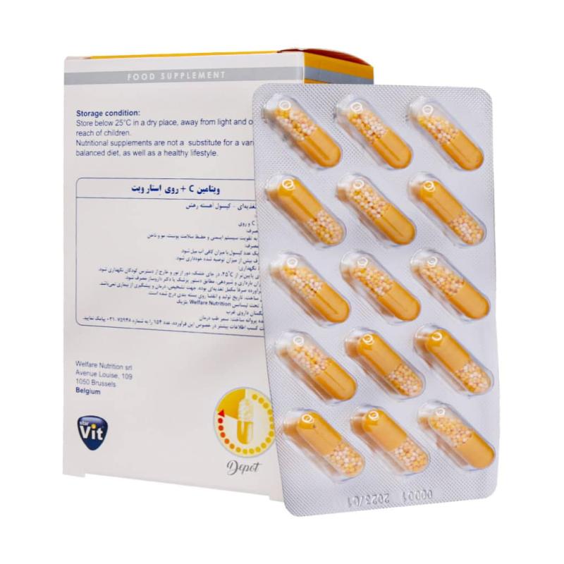 ویتامین ث 500 میلی گرمی+ زینک استارویت 60 عددی