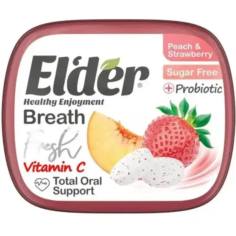 خوشبو کننده دهان پروبیوتیک الدر طعم هلو  توت فرنگی