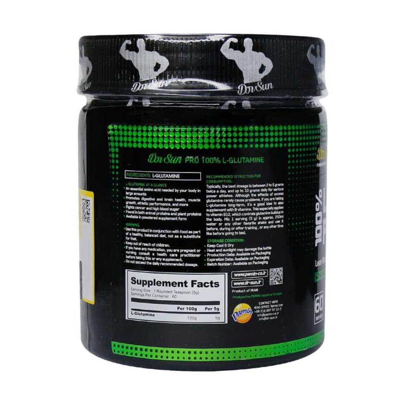 پودر ۳۰۰ گرمی گلوتامین دکتر سان