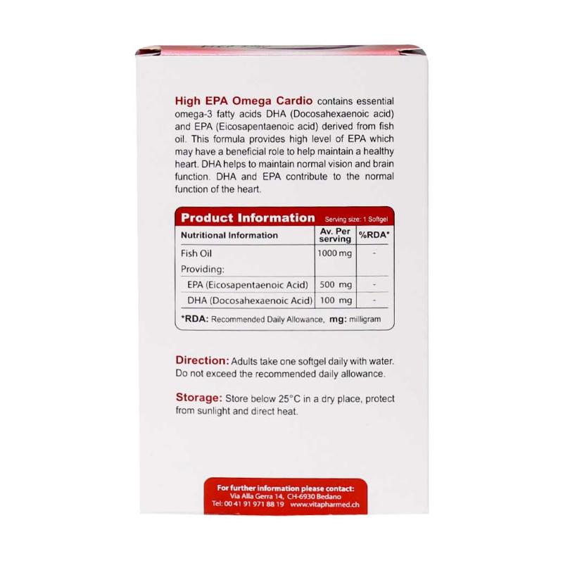 کپسول نرم ژلاتینی امگا 3 High EPA ویواتیون 30 عدد