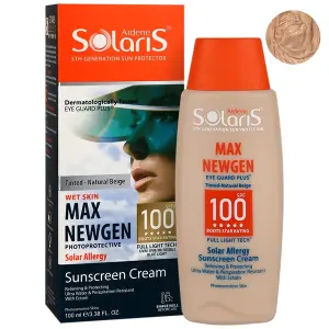 کرم ضد آفتاب SPF100 مکس نیوژن بژ طبیعی آردن سولاریس 100 میلی لیتر