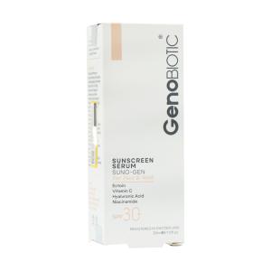 سرم ضد آفتاب صورت و گردن SPF30 ژنوبایوتیک 30 میلی لیتر