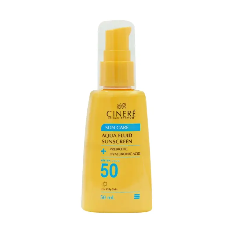 فلوئید ضد آفتاب SPF50 سینره بدون رنگ پوست چرب 50 میلی لیتر