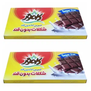 شکلات تابلت بدون قند و رژیمی کامور100 گرمی