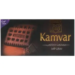 کامور بیسکویت کاکائویی بدون قند