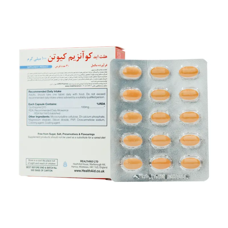 قرص کوانزیم کیوتن 100 میلی گرم هلث اید 30 عددی