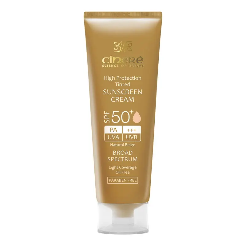 کرم ضد آفتاب رنگی  بژ طبیعی  SPF50 سینره 50 میلی لیتر