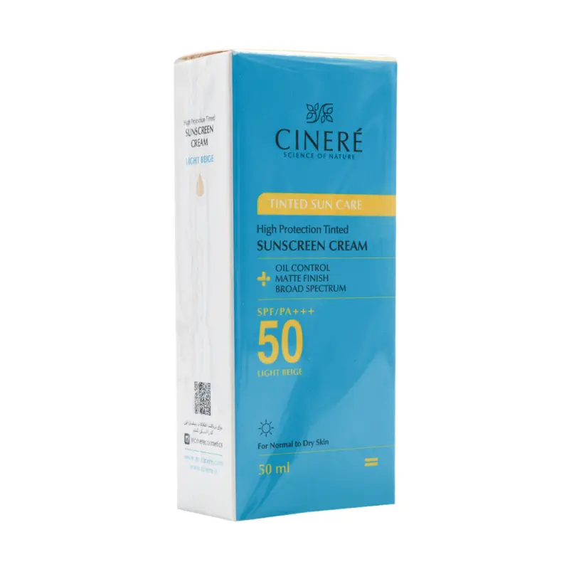 کرم ضد آفتاب رنگی بژروشن SPF50 سینره 50 میلی لیتر