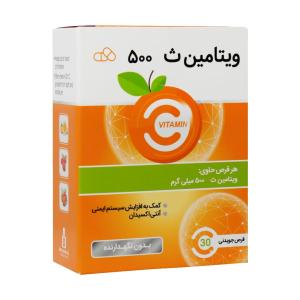 قرص جویدنی ویتامین C 500 میلی گرم ایران دارو 30 عددی