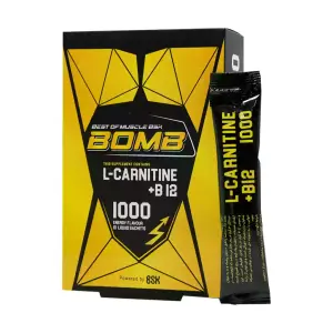 ساشه مايع ال کارنيتين+B12 بی اس کی 1000 میلی گرم بسته 10 عددی