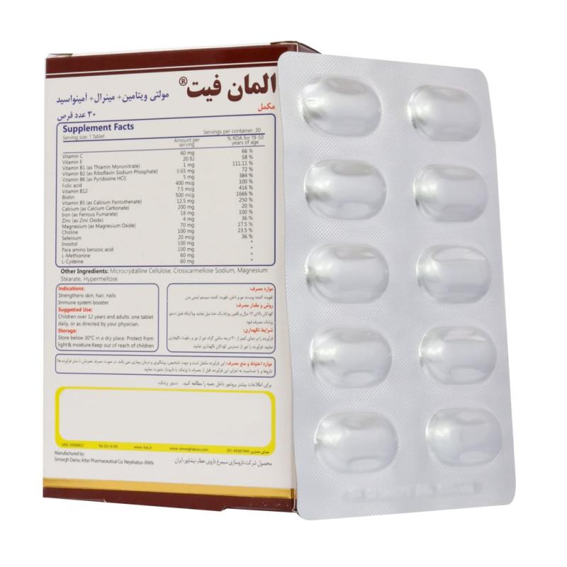 قرص المان فیت سیمرغ دارو عطار 30 عددی