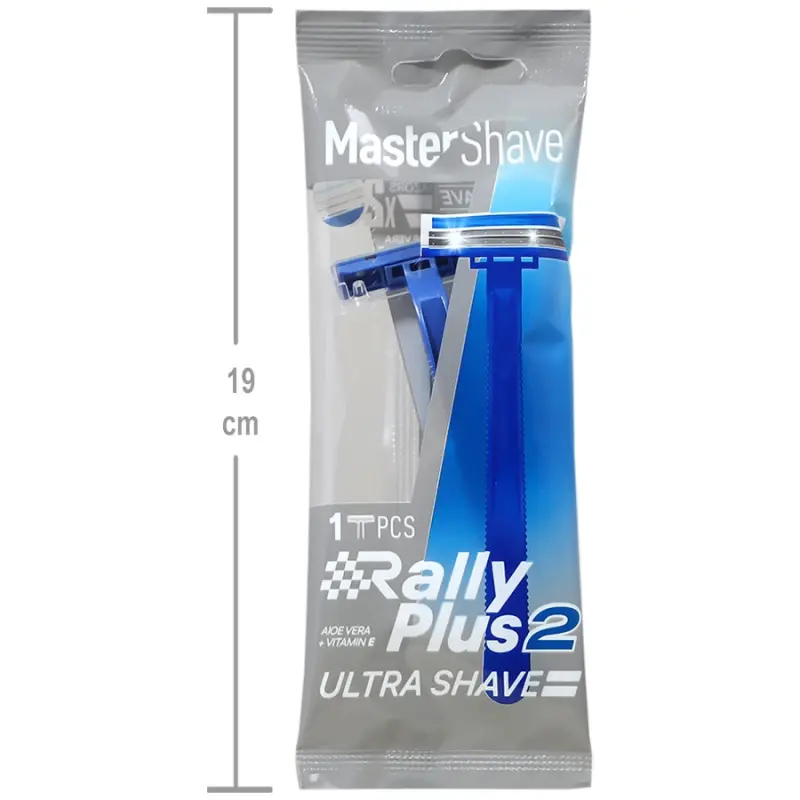 خودتراش 2 لبه مستر شیو مدل Rally Plus 2 بسته 1 عددی