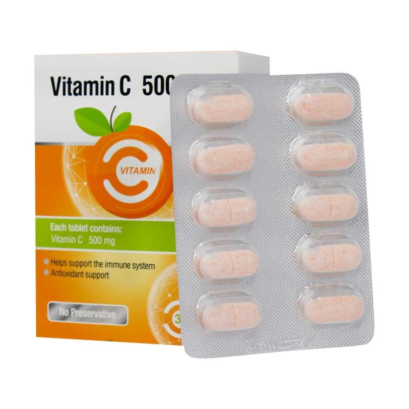 قرص جویدنی ویتامین C 500 میلی گرم ایران دارو 30 عددی