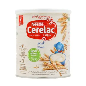 سرلاک گندم و عسل به همراه شیر نستله مناسب کودکان از پایان ۱۲ ماهگی 400 گرمی